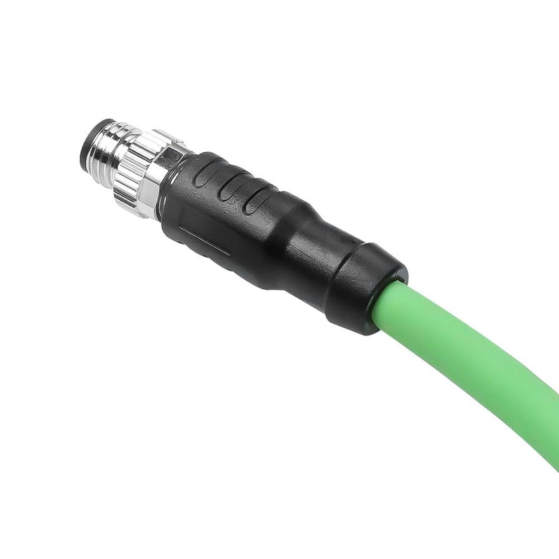 Alvin's Cables M8 A-Code 4 Pin Male to RJ45 Ethernet Cable Cat5e High-Flex Shielded for Beckhoff ZK1090-3191 Industrial Automation EtherCAT Fieldbus 33ft/10m 10M