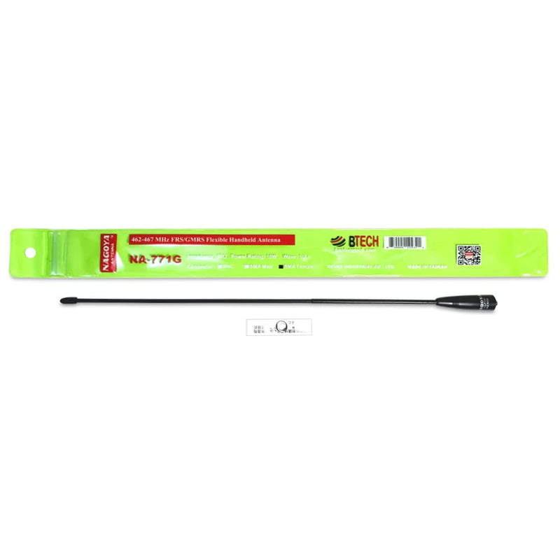 Authentic Genuine Nagoya NA-771G 15.3-Inch Whip GMRS (462MHz) Antenna SMA-Female for BTECH and BaoFeng Radios NA-771G GMRS SMA-F