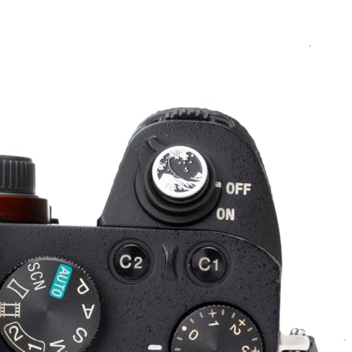Kanagawa Wave Pattern Camera Hot Shoe Cover Shutter Button for Sony A1 A7C A7CR A7CII A7R A7M2 A7M3 A6700 A6600 A6500 A6400 A6300 (Aluminum Alloy-Set) Aluminum Alloy-Set
