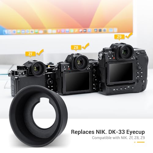 Kiwifotos DK-33 Round Eye Cup Eyecup Eyepiece for Nikon Z8 Z9 Zf Cameras Nikon DK-33 Replacement