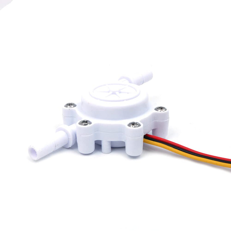 ANCLLO 1/4" Hall Effect Water Flow Sensor Switch Flow Meter Meter Liquid Meter DC 5V 0.25-5L/min
