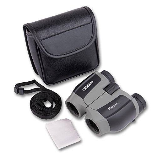 Carson ScoutPlus 10x25mm Compact and Lightweight Porro Prism Binoculars (JD-025)