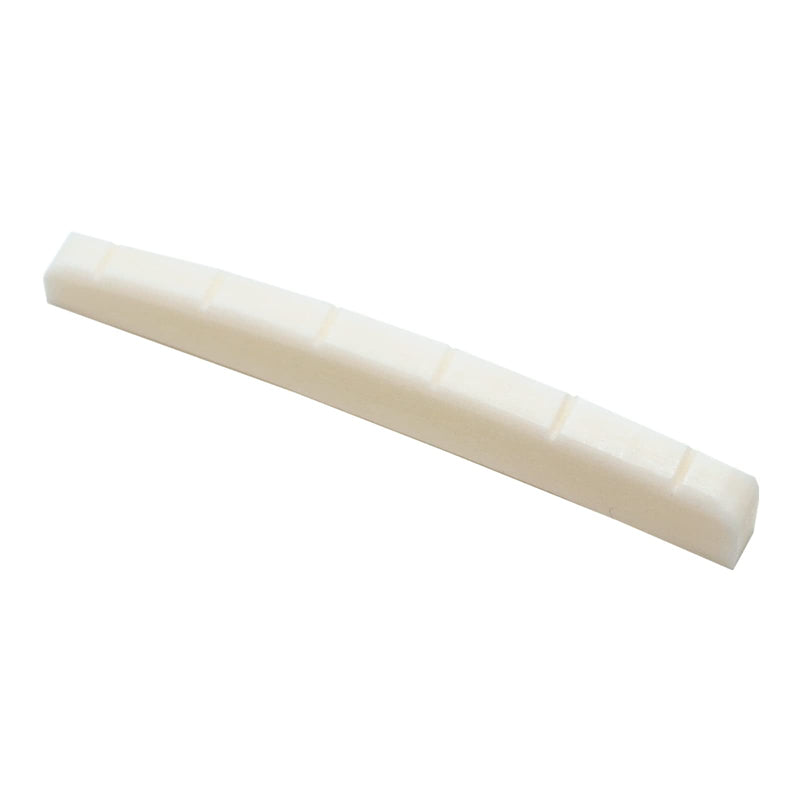 Miwayer 6 String Electric Guitar Bone Nut Curved Bottom Pre-Slotted Made of Real Bone (43 X 3.2 X 5/5.65/4.6mm 1 pack) 43 X 3.2 X 5/5.65/4.6mm 1 pack