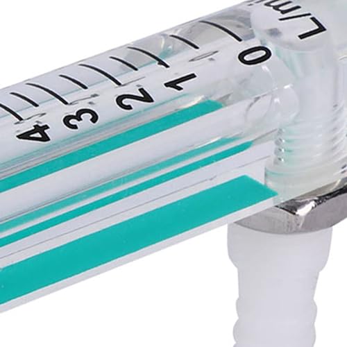 Gas Flow Meter, LZQ-1 Flow Meter 1~5 LPM Flow Meter Oxygen Carbon Dioxide Measuring Flow Meter for Measuring Controlling Gas Flow