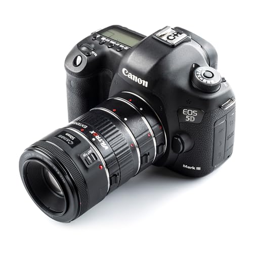 VILTROX DG-C Auto Focus Macro Extension Tube Set Compatible with Canon EF EF-S Lens DSLR Camera 2000D 1300D 800D 600D 400D 200D 90D 70D 50D 30D 10D 7D 6D 5D T7 T6 T5 T4i SL3(12mm 20mm 36mm)