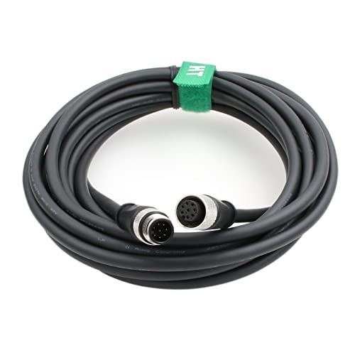in-Sight Remote Head Camera Cable for Cognex M12 A-Coded 8 pin Female to 8 pin Male 5M