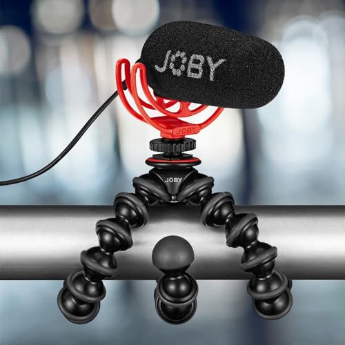 JOBY Wavo On-Camera Vlogging Compact Microphone Super Cardioid Pattern with Rycote Duo-Lyre for Smartphone, CSC, Mirrorless, Vlogging, Youtuber, Podcast, IRL, Content Creators