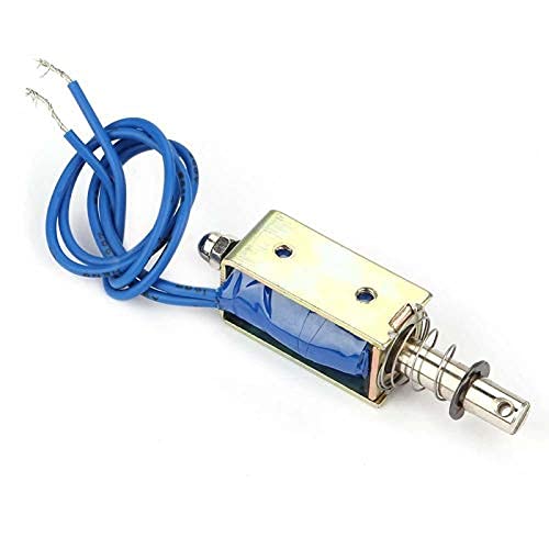 [AUSTRALIA] - Magnetic Electromagnetic Net, JF-0530B DC 6V/12V/24V Solenoid Electromagnetic Electric Lock, Automation Control 300mA 5N 10mm Hub Push Pull Type Open Frame (DC 12V) 