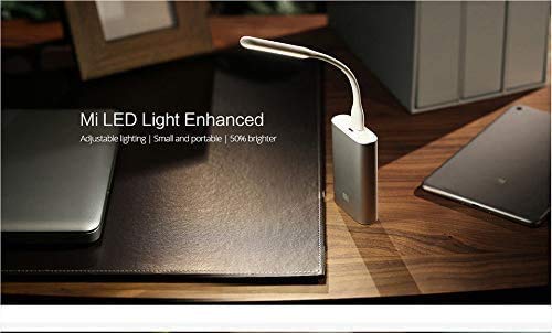USB LED Light Lamp for Power Bank, Portable USB led Night Light Lamp with Flexible Arm, Flexible Gooseneck Reading USB LED Light Lamp,Compatible for Laptop, Notebook, Reading Lamp, Eye Care (6-Black)