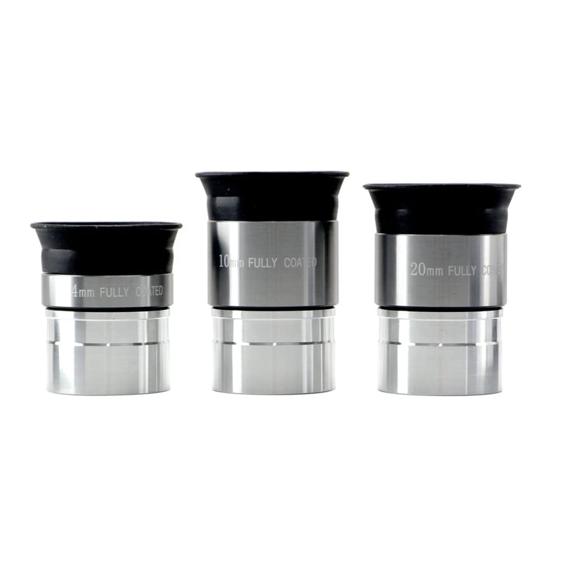 Eyepiece Set for Telescope - Multi-Coated Optical Lens - 1.25 inch Telescope Eyepiece - The Upgraded Eyepiece Comes with a Soft Eyecup [4mm, 10mm, 20mm Eyepiece Set] 4mm, 10mm, 20mm Eyepiece Set