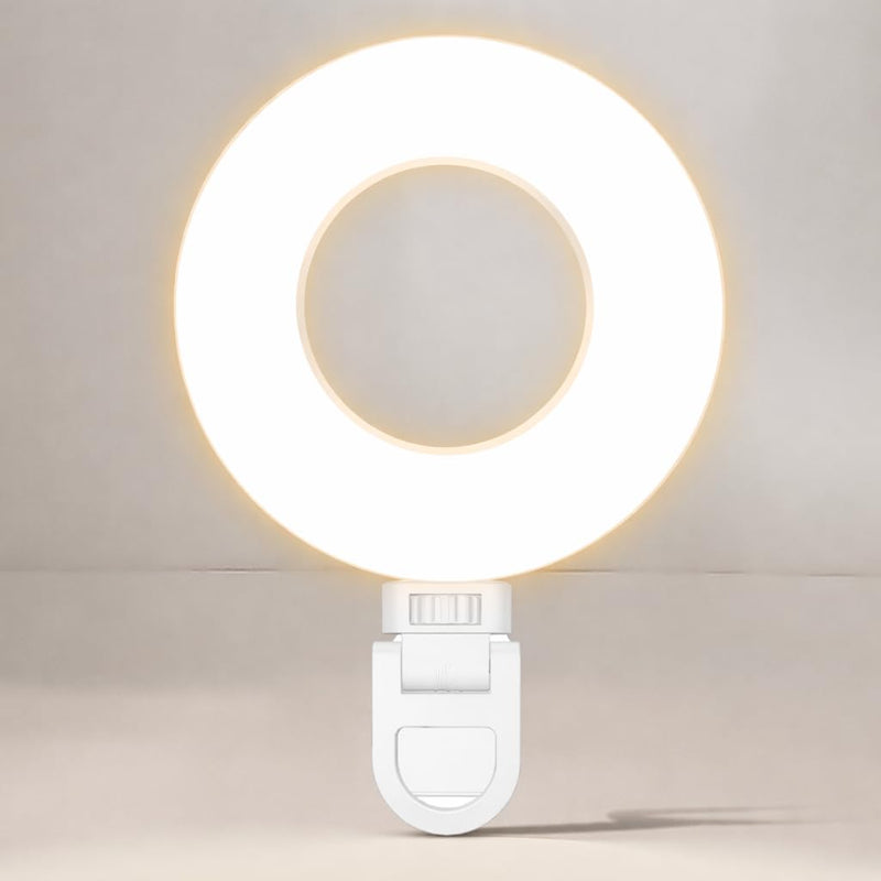 Selfie One Pro - Ring Light for Phone, iPhone, Android or Laptop | 3 Adjustable Light Modes | Rechargeable Batteries | Removeable Clip | Perfect for Beauty, Influencers, Creators