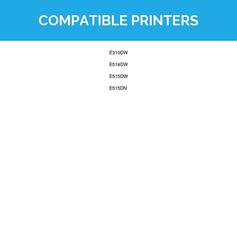 LD Compatible Toner Cartridge Replacement for Dell 593-BBKD E310dw E514dw E515dn E515dw High Yield (Black)