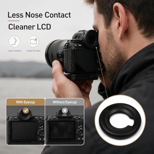 Extended Z8 Z9 Zf DK-33 Eyepiece, Round Soft Silicone Camera Eyecup