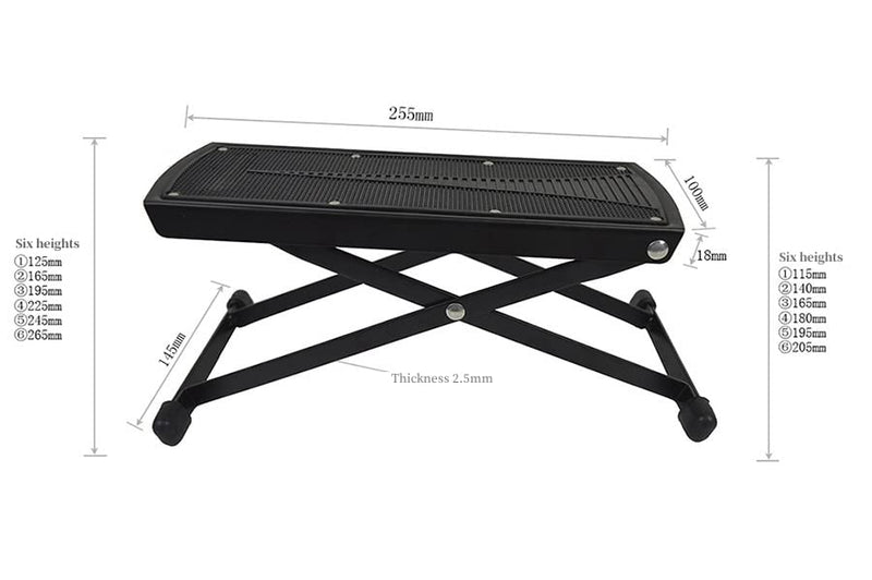 Classical Guitar Foot Rest, Acoustic Guitar Foot Stool, Adjustable Foot Rest, Alba guitar beads Foot Rest