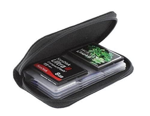Drhob 1pcs Memory Card Storage Carrying Pouch Case Holder Wallet For CF/SD/SDHC/MS/DS