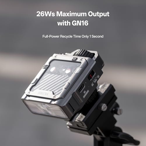 VILTROX Spark Z3 TTL Mini Flash for Sony, 6500K Small Flashlight High-Power GN16 Flash with Ultra-Fast 0.1–1s Recycle Time, TTL Auto with 7 Level Manual Power Control (Gray,for Sony)