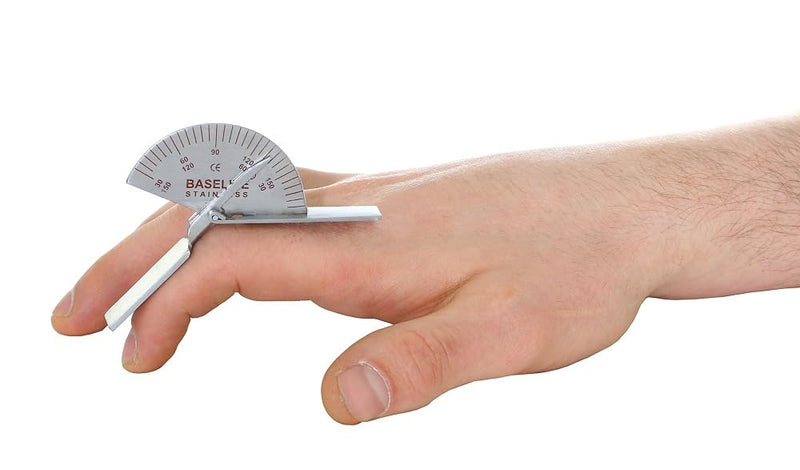 Baseline 12-1015 Finger Goniometer, Metal, Small, 3.5"