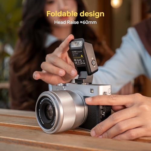 VILTROX Vintage Z2 TTL Foldable Mini Camera Flash for Canon