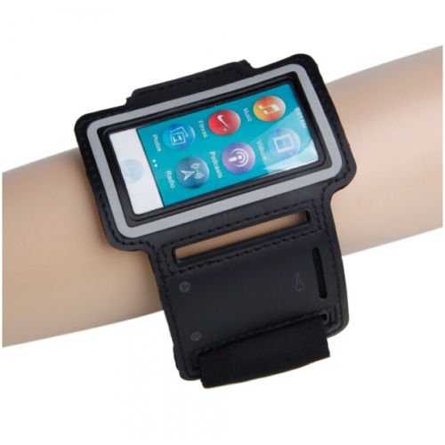 Great Black Sport Running Gym Armband Cover Case for Apple iPod Nano 7G