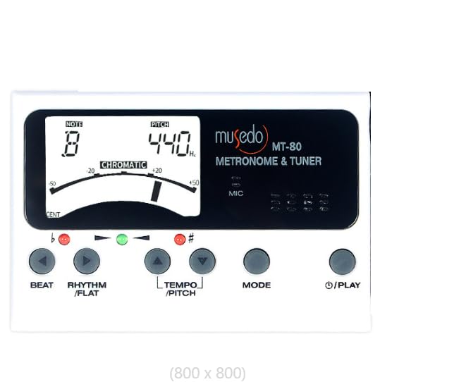 3-in-1 Digital Metronome, Tuner & Tone Generator for Guitar, Bass, Violin & Ukulele. 0.1Hz Precision, 5 Modes, Rechargeable, 30-280 BPM Beat Range. Professional Musician's Tool.