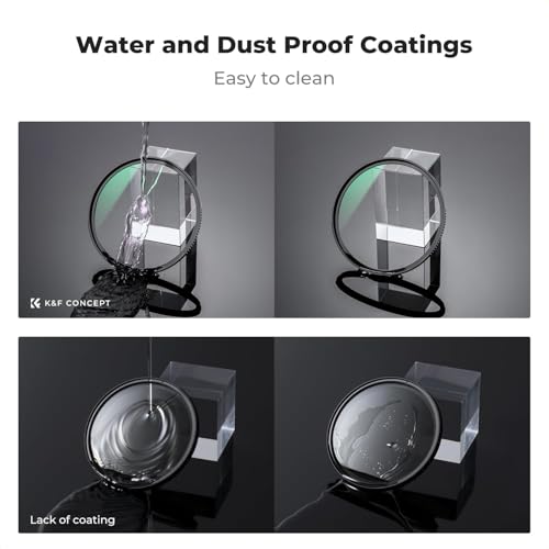 K&F CONCEPT 67mm Circular Polarizers Filter & MC UV Protection Filter Kit