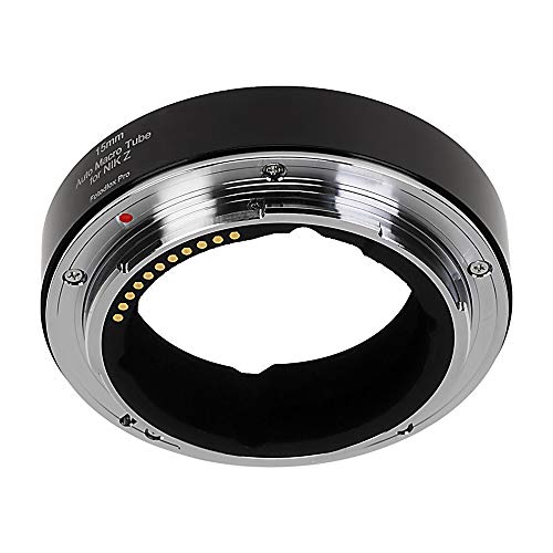 Fotodiox MacroTube-Auto-NKZ15 Pro Automatic Macro Extension Tube, 15mm Section - for Nikon Z-Mount MILC Cameras for Extreme Close-up Photography Auto Extension Tube 15mm