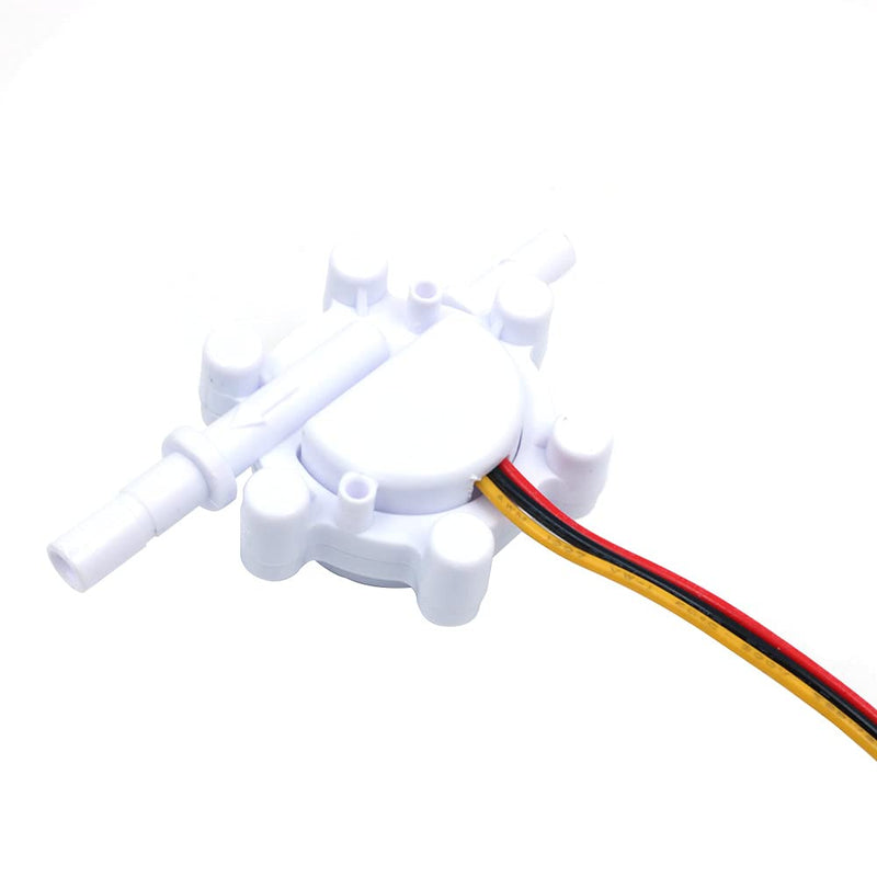 ANCLLO 1/4" Hall Effect Water Flow Sensor Switch Flow Meter Meter Liquid Meter DC 5V 0.25-5L/min