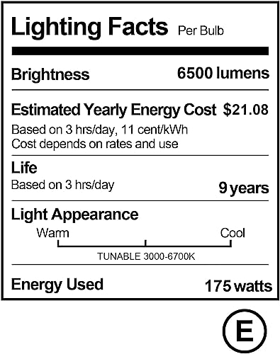 175W Photography Light Bulb Dimmable Tricolor LED Bulbs 3000-6700K Color Softbox Bulb in E27 Socket for Photography Photo Video Studio Lighting White Warm Cold 2 Pack 2 Packs