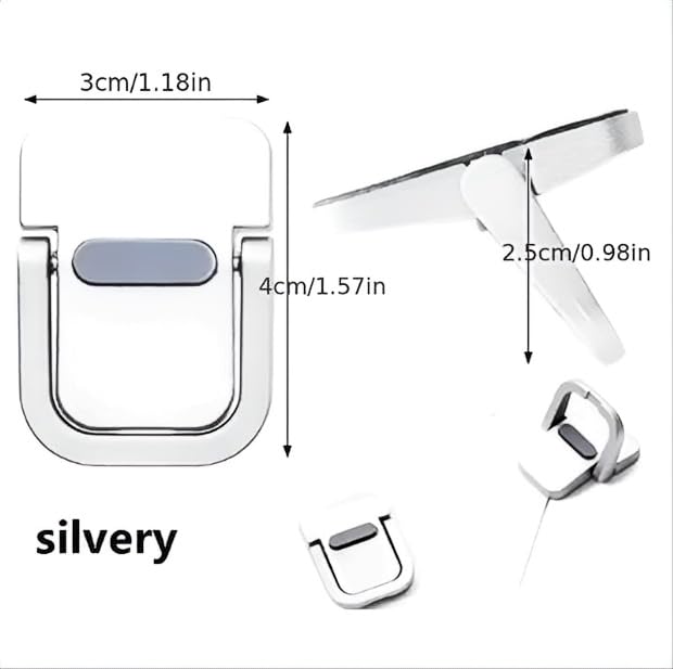 Adjustable Laptop Stand, Portable Laptop Riser, Laptop Stand for Desk Foldable, Ergonomic Computer Notebook Holder, Office Desk Accessories- Silver