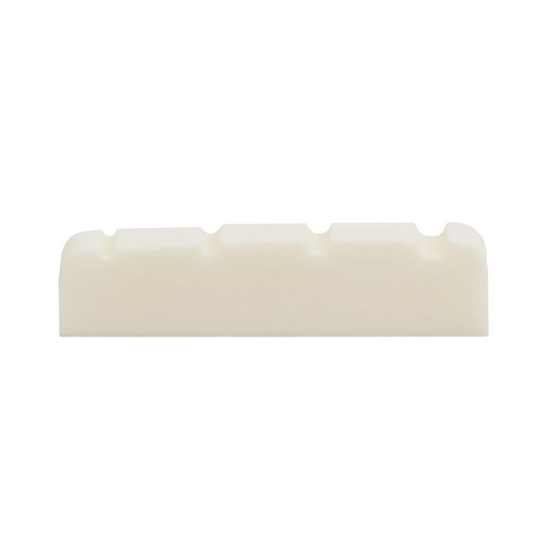 Miwayer 4/5/6 String Electric Bass Bone Bridge Nut Flat Bottom Pre-Slotted Made of Real Bone (4S 38X6X9/8.3 1pack) 4S 38X6X9/8.3 1pack