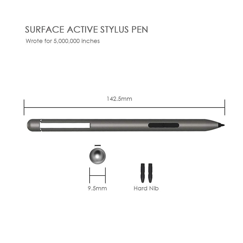 Pen for Microsoft Surface Pro 8 – Newest Version Work with Microsoft Surface Pro 7 (Intel Core i7, 16GB RAM, 512GB) and Surface Pro 6th Gen Surface Go 3 (Grey) Grey