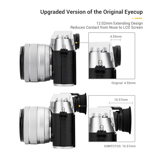 Soft Eyecup Eyepiece & Metal Hand Grip L Bracket for Fuji Fujifilm X-T50 XT50 Camera
