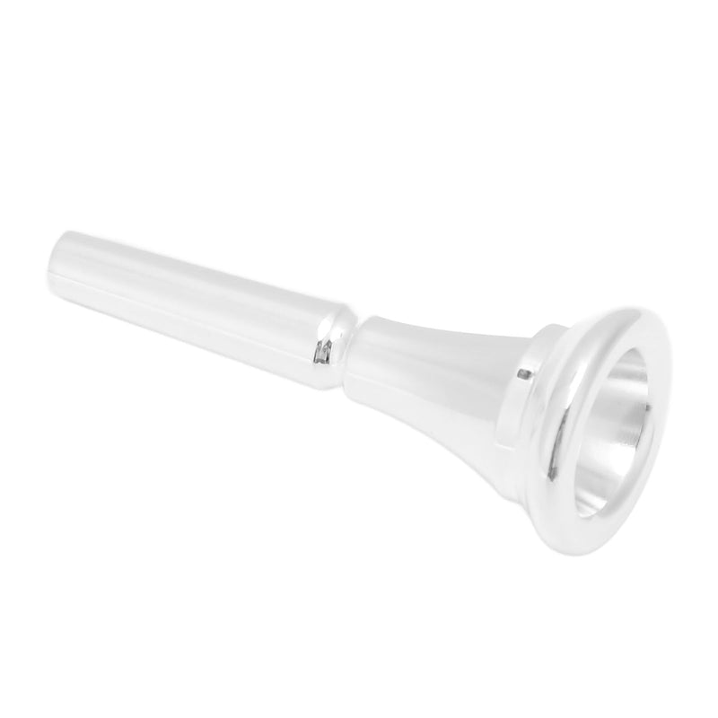 Silver Horn French Horn Mouthpiece Brass Standard Replacement for Novice and Professional Players Silver