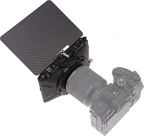 Hersmay Mini Matte Box Lightweight 4x4 4x5.65 Clip-on Lens Matte Box for DSLR Mirrorless Camera for Sony A7IV A9 A7 A7R A7S II III IV; For Nikon Z6 Z7 II; EOS R5 R5C M6 M50 GH5 GH6 BMPCC 4K 6K Pro Mini Mattebox
