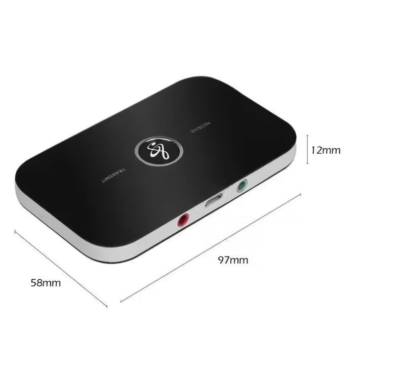 Bluetooth Transmitter Receiver Wireless Adapter 2 in 1,HIFI Bluetooth 5.0 Audio Adapter for Home Stereo with RCA 3.5mm AUX,Music Audio Adapter for Headphones/Speakers/Airplane/Home Theater/PC/Car