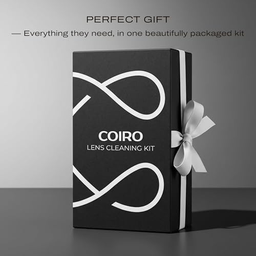 С Coiro Camera Lens Cleaning Kit – Camera Air Blower, Lens Cleaner Spray 100ml, Soft Brush, Wet Wipes & Cloth – DSLR Mirrorless Camera Cleaner 5 IN 1