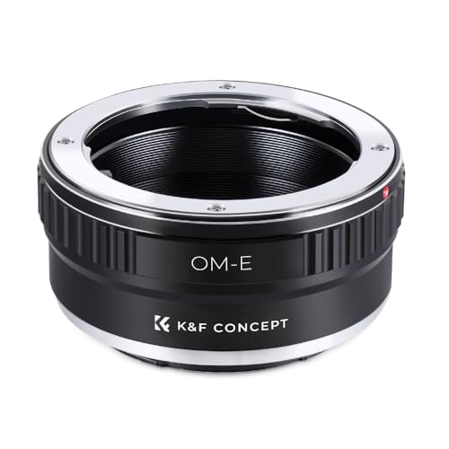 K&F Concept Lens Mount Adapter for Olympus OM Lens to NEX (E-Mount) Camera Compatible with Sony NEX-3, NEX-3N, NEX-5, NEX-5R, NEX-6, NEX-7 Cameras OM-NEX
