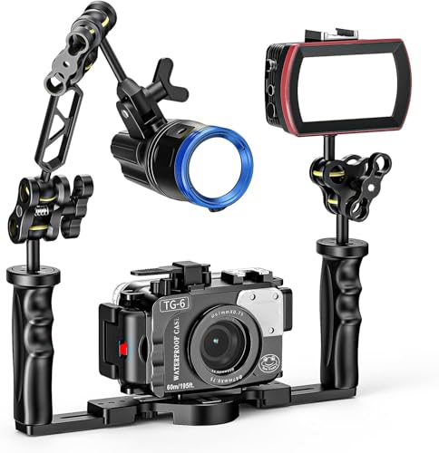 Sea frogs 2PCS 5 Inch Dual Ball Arm for Underwater Lighting 5.0" Double Ball Arm, 2pcs