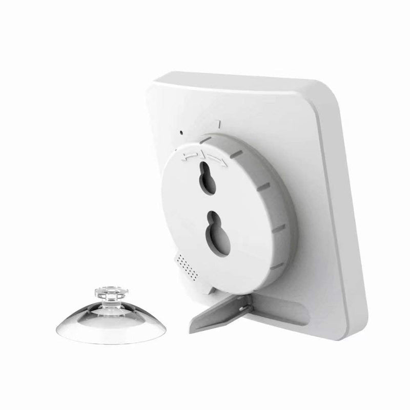 [AUSTRALIA] - Digital Bathroom Shower Wall Clock Timer with Alarm, LCD Display, Waterproof, Temperature, Humidity, 12/24hr Time, 10/1 Minute Timer, Compact, Easy to Install, Green 