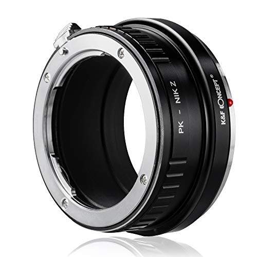 K&F Concept Lens Mount Adapter for Pentax PK Munt Lens Compatible with Nikon Z6 Z7 Camera