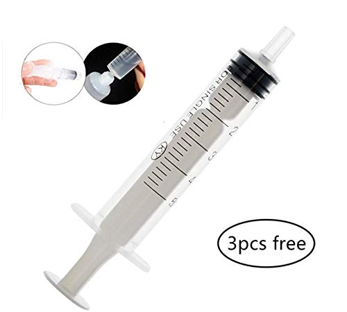 10Pcs 8ml Mini Refillable Empty Tubes Lip Gloss Balm Clear Cosmetic Containers Soft Tubes with 3pcs Free 5ml Plastic Syringes