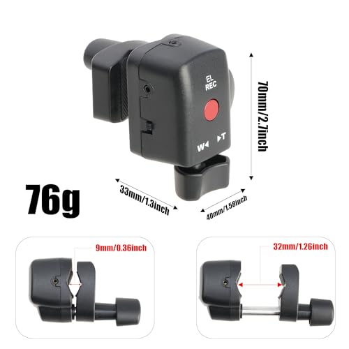 FOTGA Lanc Camcorder Zoom Remote Control Video Recording Controller 2.5mm Jack for Sony HXR-NX800 PXW-Z200 190P 150P 198P VX2200E FX1000E for Panasonic HC-X1500 HC-X20 HC-X2 180 HVX203 Camera