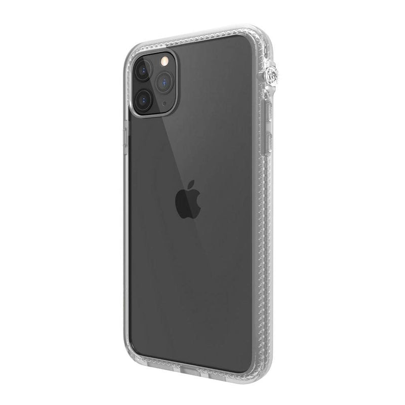 Catalyst - iPhone 11 Pro Case with Clear Back Case, 2M Drop Resistant, Shock Absorption System, Rotary Switch Switch, Wireless Charging, Lanyard- Clear piccola bright