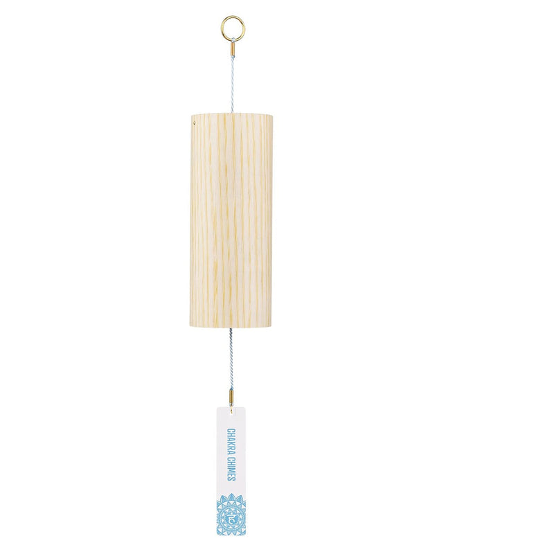 Chakra Chimes Natural Bamboo Wind Chimes Meditation Chord Windchime Wind Bell for Home Decoration Zen Mindfulness Throat Chakra