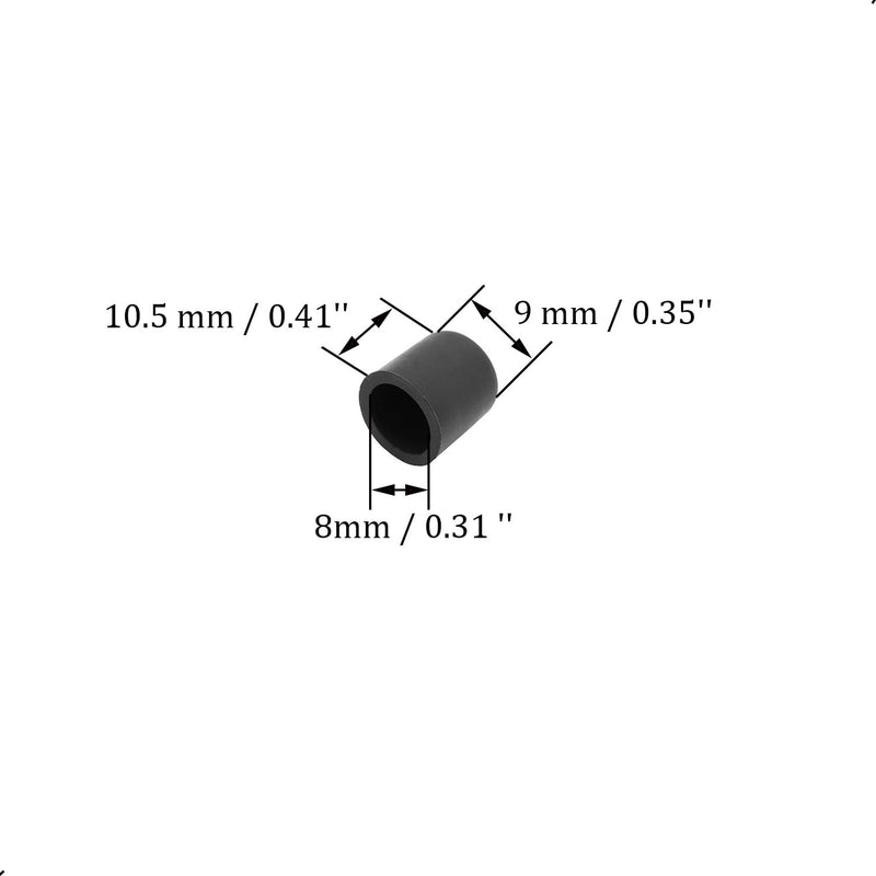 [AUSTRALIA] - 30 pcs Silicone RCA Port Anti-Dust Stopper Cap Dustproof Cover Plug Protector, for Desktops Amplifiers DVD TV etc,Black 