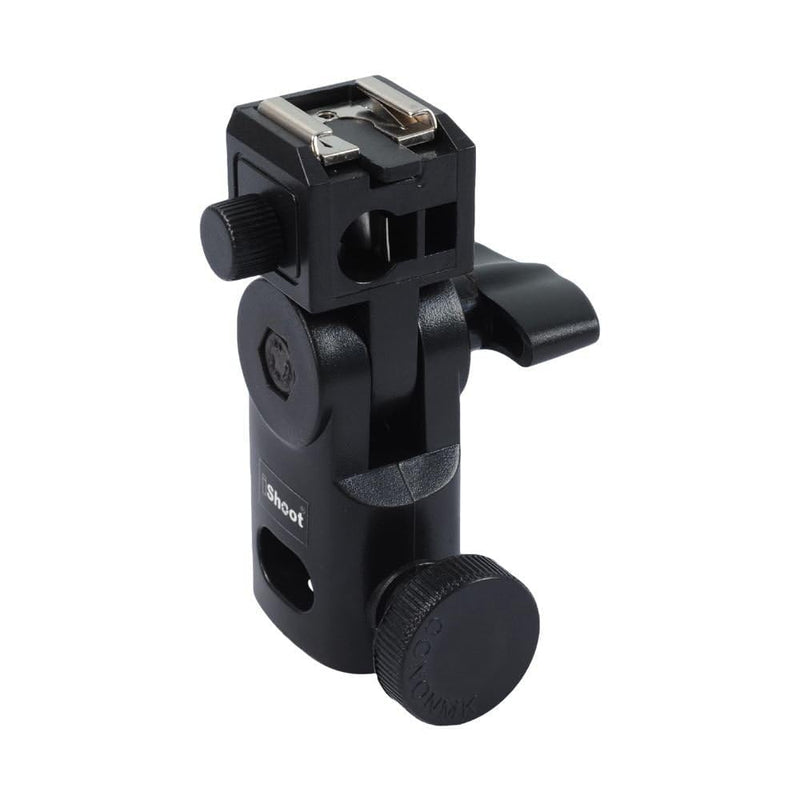 [AUSTRALIA] - Hot Shoe Mount Speedlite Flash Support Photo Studio Umbrella Holder Bracket, Bottom with 15.8mm Hole for Speedlite Flash Trigger with Cold Foot & Studio Light Stand Tripod Head 