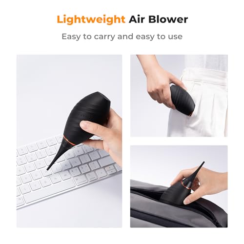 K&F CONCEPT Soft Tip Strong Air Blower with Long Nozzle,Highly Elastic