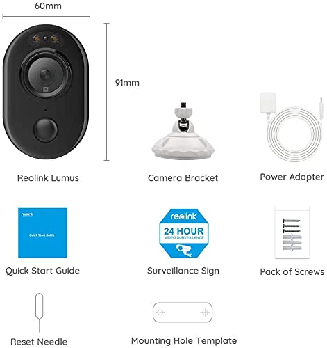Outdoor Security Camera with Spotlight, Reolink Lumus 1080P HD Plug-in WiFi Camera for Home Security System, PIR Motion Detection, Two-Way Talk and Siren Alarm, Waterproof, Cloud/Micro SD Card Storage