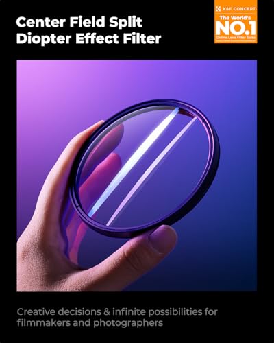 K&F CONCEPT 58mm Center Field Split Diopter Effect Filter Keeps The Focus