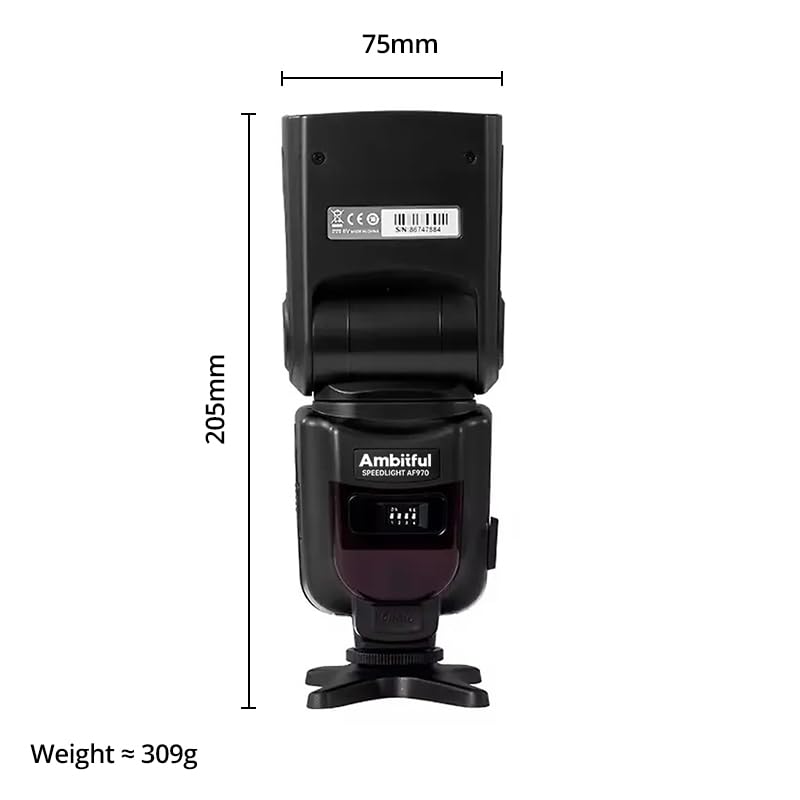 AMBITFUL AF970 Camera Flash Speedlite GN35 Manual S1/S2 2.4G Wireless